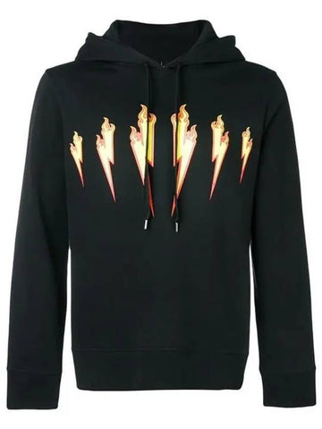 Flamebolt Hood Black - NEIL BARRETT - BALAAN 1