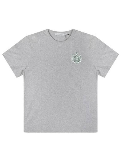 Crest Short Sleeve T-Shirt Light Grey Melange - MAISON KITSUNE - BALAAN 2