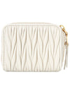 Matelasse Nappa Leather Coin Wallet White - MIU MIU - BALAAN 3