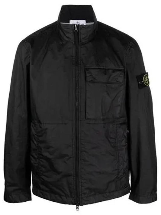 Men's Waffen Patch Membrana 3L TC Nylon Jacket Black - STONE ISLAND - BALAAN 2