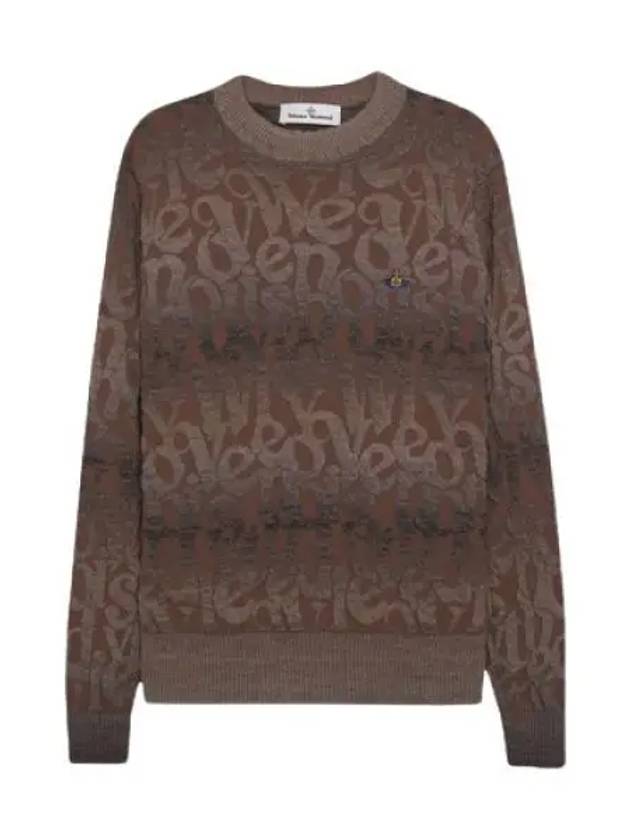 Logo Crew Neck Knit Top Brown - VIVIENNE WESTWOOD - BALAAN 2