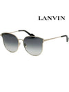 Sunglasses LNV122SLB 714 Cat Eye Round Overfit Metal Frame - LANVIN - BALAAN 1