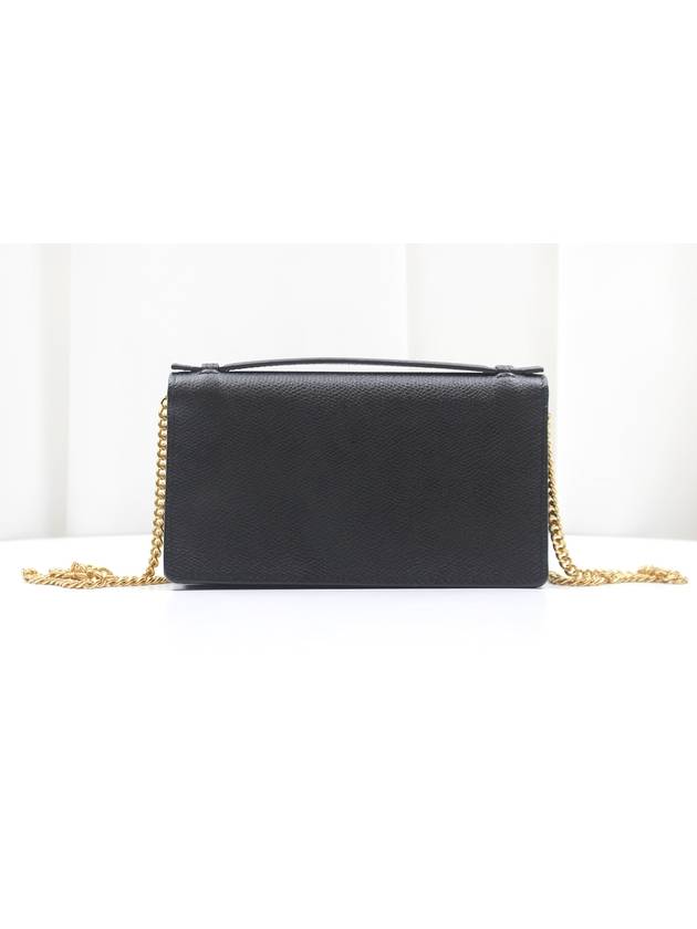 Garavani V logo mini chain cross bag black 2W2P0W42SNP - VALENTINO - BALAAN 4