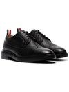 Men's Classic Long Wing Brogue Lace Up Brogue Shoes Black - THOM BROWNE - BALAAN 4