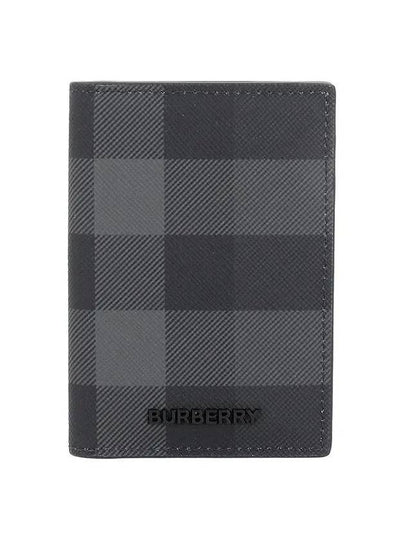 Check Half Card Wallet Grey - BURBERRY - BALAAN 2