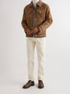 Shearling collar leather jacket MPMIN1885 - BRUNELLO CUCINELLI - BALAAN 2