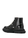 Tread Lace-Up  Worker Boots Black - ALEXANDER MCQUEEN - BALAAN 4