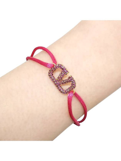 V Logo Garavani Bracelet Pink - VALENTINO - BALAAN 2