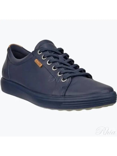 Soft 7 Low Top Sneakers Marine Blue - ECCO - BALAAN 2