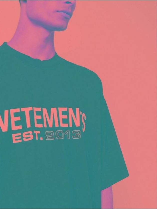 Logo Cotton Jersey Short Sleeve T-Shirt Black - VETEMENTS - BALAAN 4