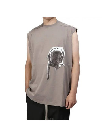 Tarp Sleeveless Cotton Short Sleeves T-Shirt Dust - RICK OWENS - BALAAN 1