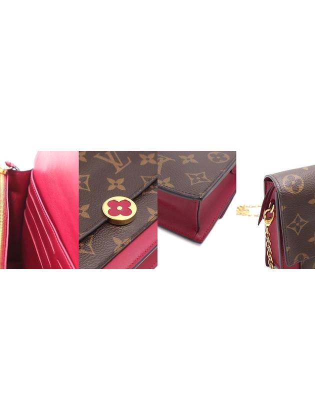 Women s Louis Vuitton M67404 Fuchsia Monogram Leather Flor Chain Wallet Crossbag gt cross bag Gangbuk used luxury goods - LOUIS VUITTON - BALAAN 11