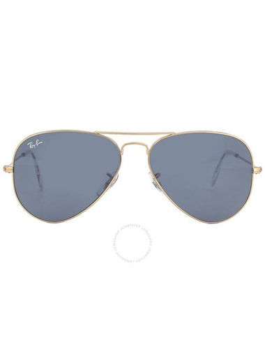 Ray Ban Aviator Rose Gold Blue Pilot Unisex Sunglasses RB3025 9202R5 58 - RAY-BAN - BALAAN 1