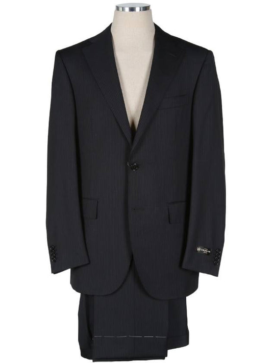 0805830 Striped virgin wool suit - CORNELIANI - BALAAN 1