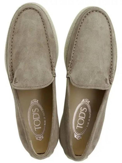 Men's Suede Slip-ons Loafers Beige - TOD'S - BALAAN 2