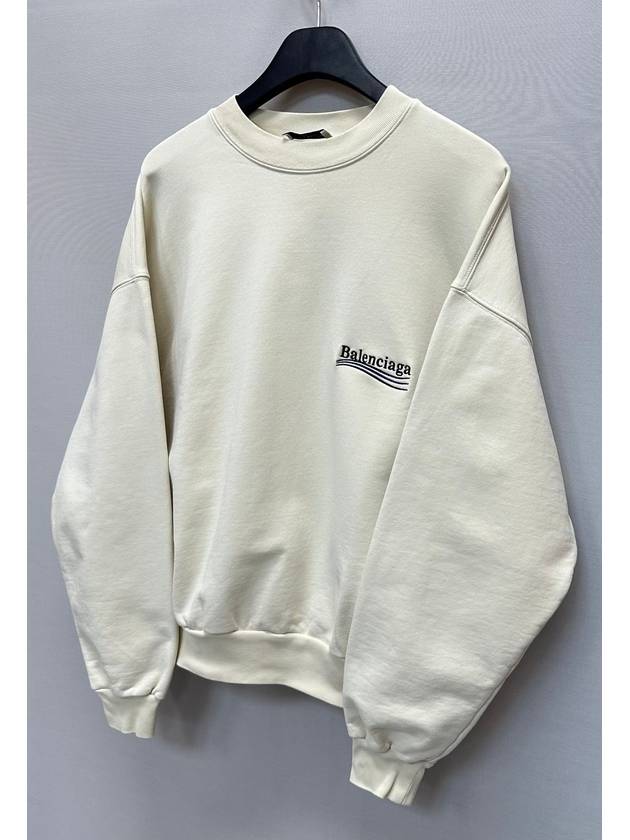 Wave logo embroidered sweatshirt - BALENCIAGA - BALAAN 5