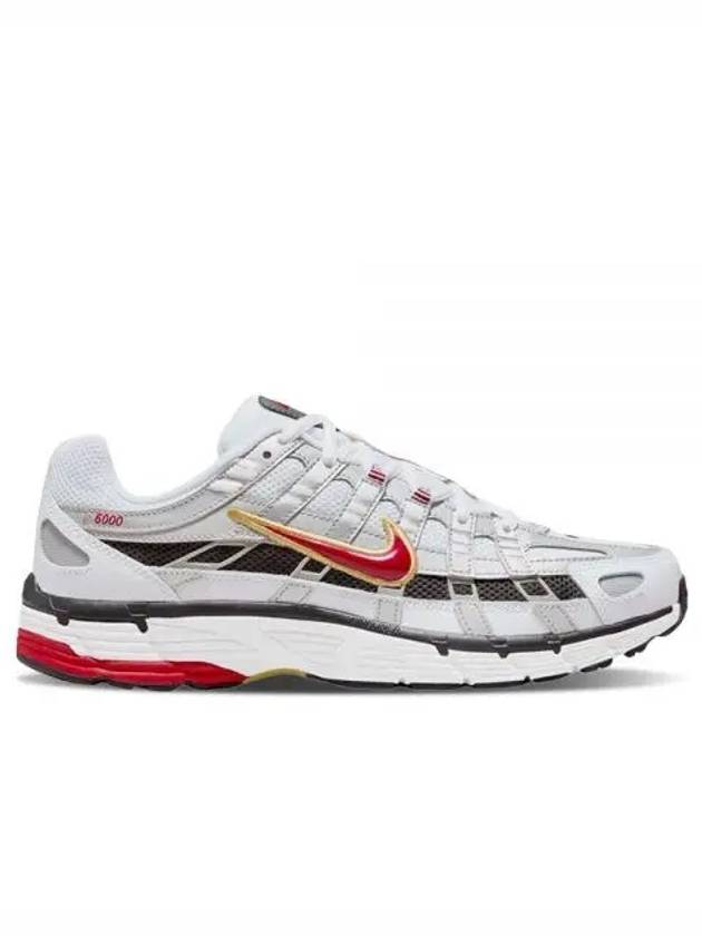 P 6000 Metallic Low Top Sneakers Silver Red - NIKE - BALAAN 2