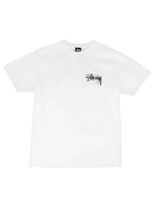 Summer LB Crew Neck Short Sleeve T-Shirt White - STUSSY - BALAAN 1