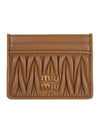 Materasse Nappa Leather Card Wallet Caramel - MIU MIU - BALAAN 2