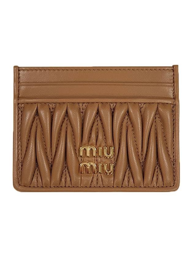 Materasse Nappa Leather Card Wallet Caramel - MIU MIU - BALAAN 2