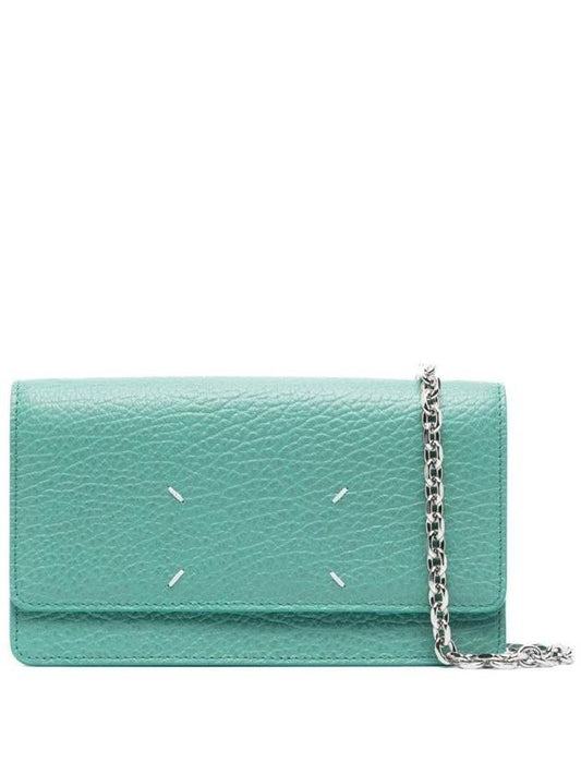 Stitch Large Chain Long Wallet Green - MAISON MARGIELA - BALAAN 1