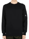 Diagonal Raised Fleece Sweatshirt Black - CP COMPANY - BALAAN 3