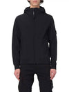 Shell R Hooded Jacket Black - CP COMPANY - BALAAN 3