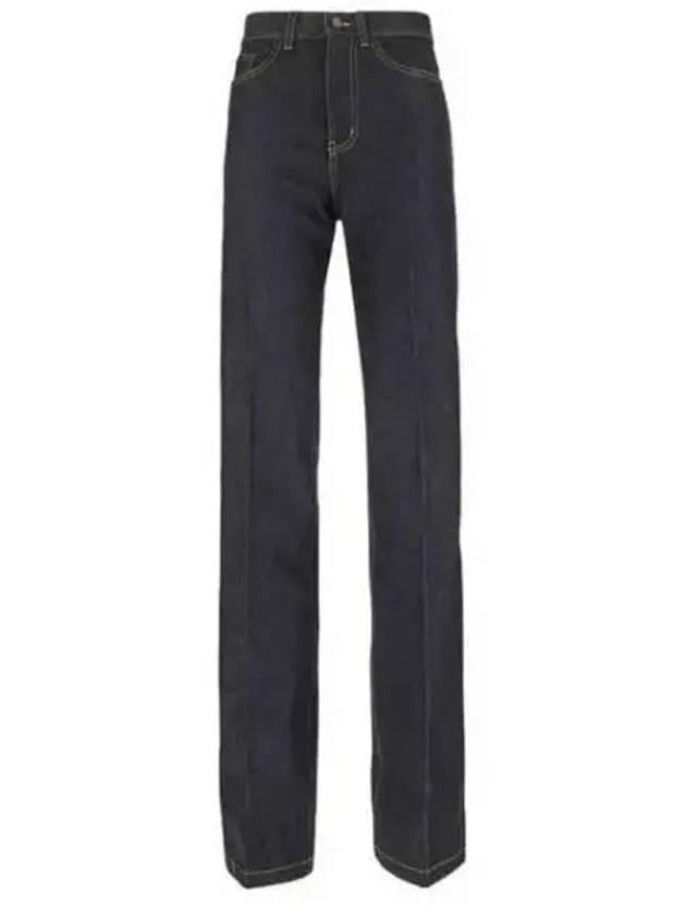 Clyde Flared Straight Jeans Navy - SAINT LAURENT - BALAAN 2