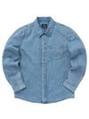 Vittorio Brodee Overshirt Pale Blue - A.P.C. - BALAAN 2