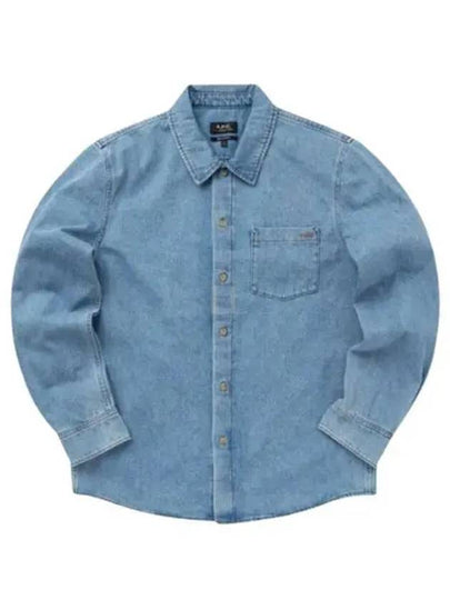 Vittorio Brodee Overshirt Pale Blue - A.P.C. - BALAAN 2