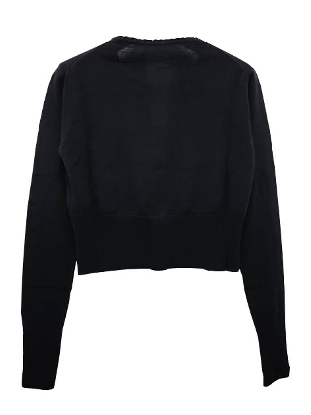 Bea Cropped Cardigan Black - VIVIENNE WESTWOOD - BALAAN 4