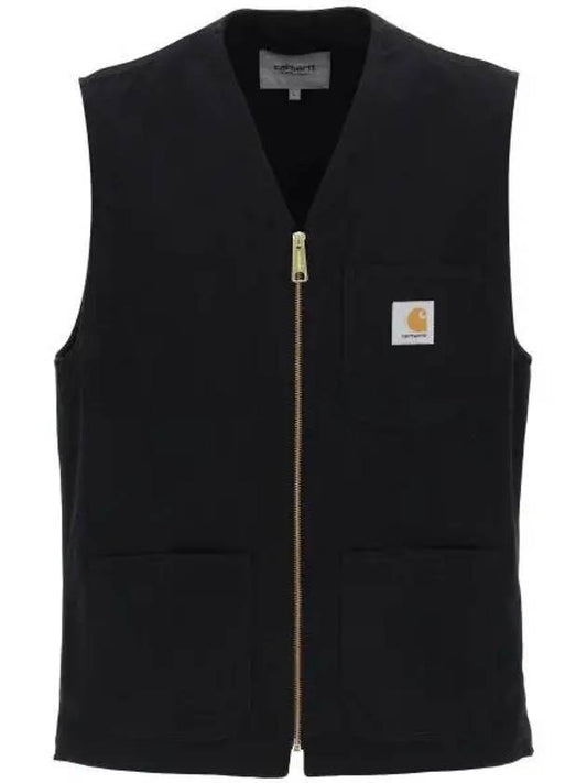 Arbor Cotton Canvas Vest Black - CARHARTT WIP - BALAAN 2