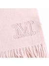 Embroidered Logo Scarf Pink - MAX MARA - BALAAN 3