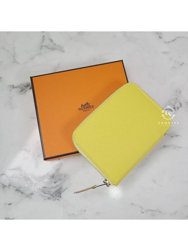 Ajab Mini Appsong Classic Zipper Card Wallet Lime AZAP MINI H071044CK - HERMES - BALAAN 10