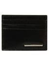 Men's Calfskin Leather Metal Card Wallet Black - SALVATORE FERRAGAMO - BALAAN 2