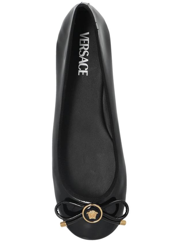 Versace Leather Ballet Flats, Women's, Black - VERSACE - BALAAN 6