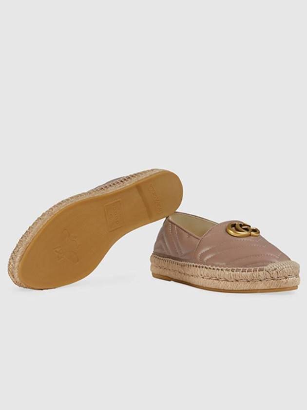 Marmont Matelasse Leather Espadrille Loafers Pink - GUCCI - BALAAN 2