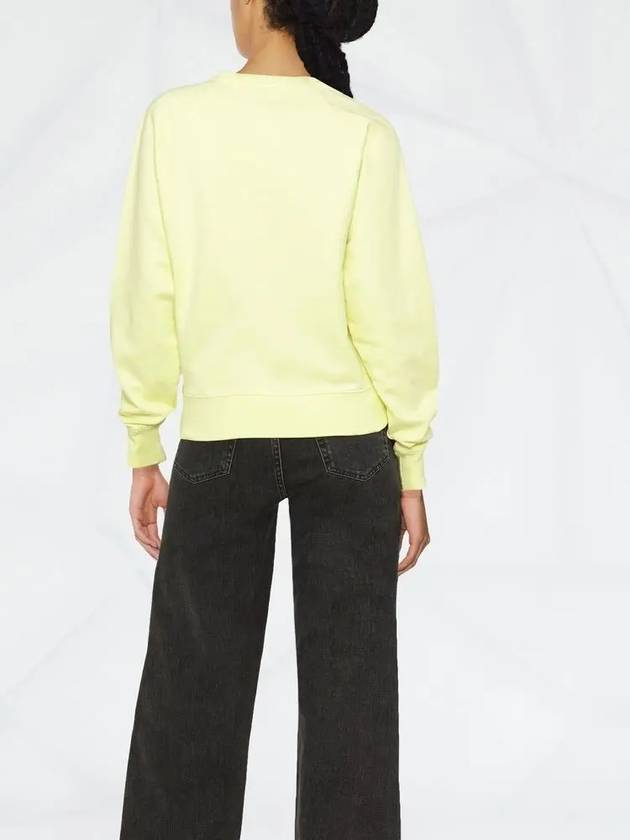 Women's Fox Head Patch Cotton Sweatshirt Light Yellow - MAISON KITSUNE - BALAAN 5