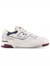 550 White Burgundy 2E Wide - NEW BALANCE - BALAAN 2