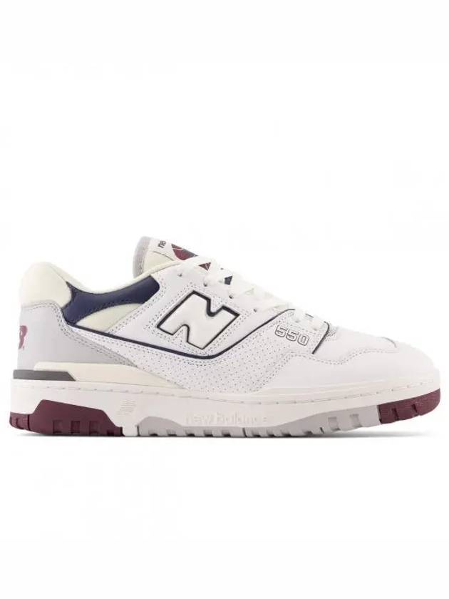 550 Low Top Sneakers White Burgundy - NEW BALANCE - BALAAN 2