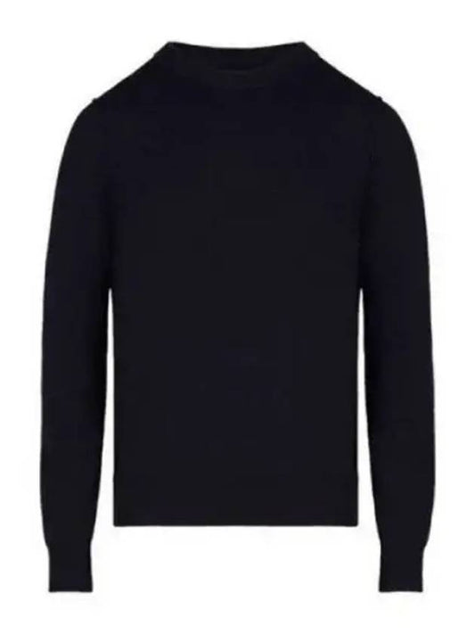 Crew Neck Cashmere Knit Top Navy - MAISON MARGIELA - BALAAN 2