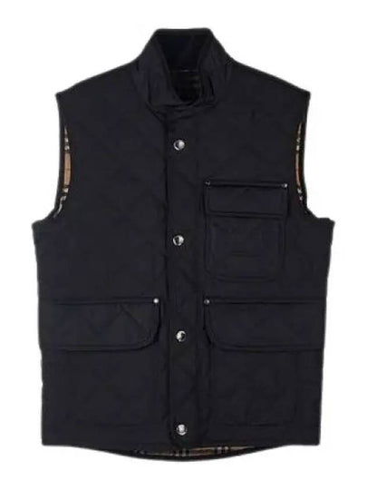 Diamond Quilted Thermoregulated Vest Black - BURBERRY - BALAAN 2