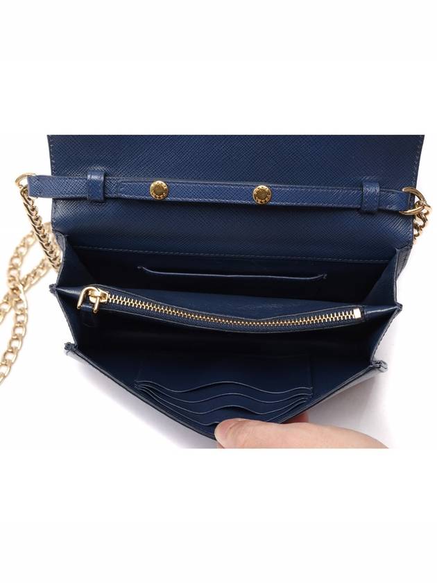 Saffiano Cross Bag Navy - PRADA - BALAAN 7