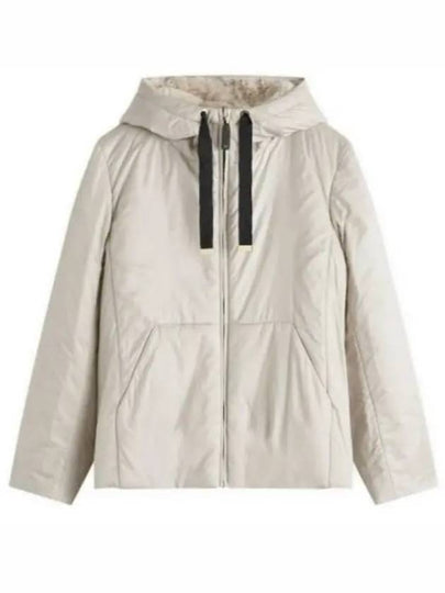 Flynn Reversible Hooded Down Padding Beige - MAX MARA - BALAAN 2