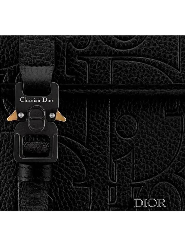 Hit The Road Grained Calfskin Flap Messenger Bag Black - DIOR - BALAAN 6