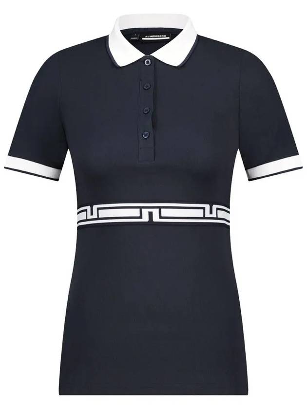 Women's Bellina Polo Short Dress Navy - J.LINDEBERG - BALAAN 2