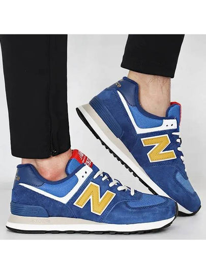 574 Low Top Sneakers Blue - NEW BALANCE - BALAAN 2