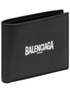 Logo Print Half Wallet Black - BALENCIAGA - BALAAN 3