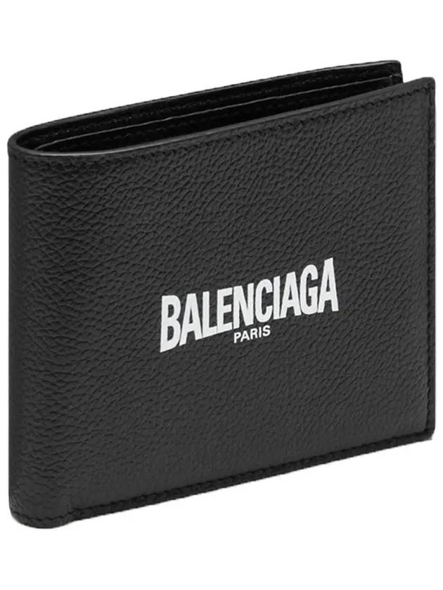 Logo Print Half Wallet Black - BALENCIAGA - BALAAN 3