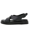 Height 4cm Cross Sandals Black - SUPENER - BALAAN 3